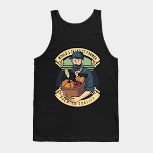 World Greatest Farmer, Vintage Retro Classic Tank Top